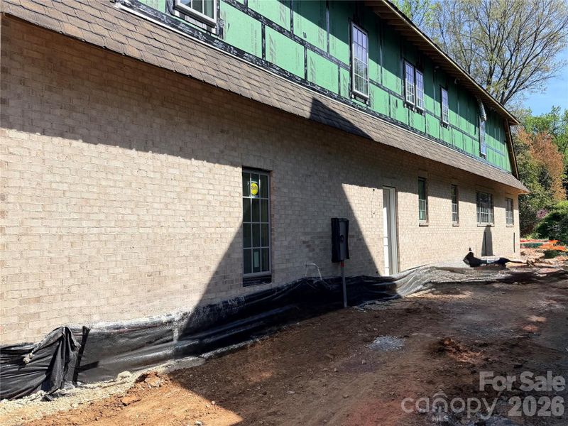 Brick on side Elevation 3-23-26