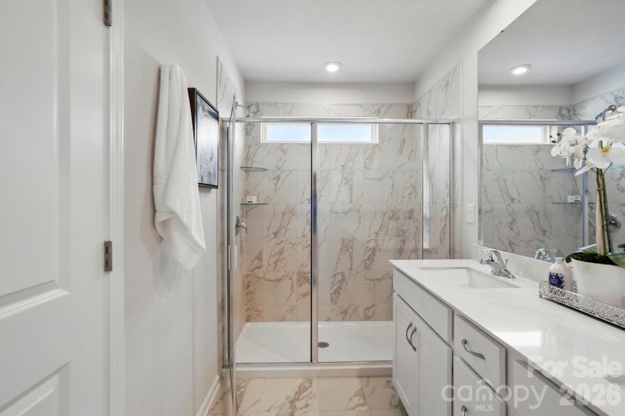 Furnished interior view inside a new home in Arbor Chase, Clover (Image 18). Furnished interior view inside a new home in Arbor Chase, Clover (Image 18).