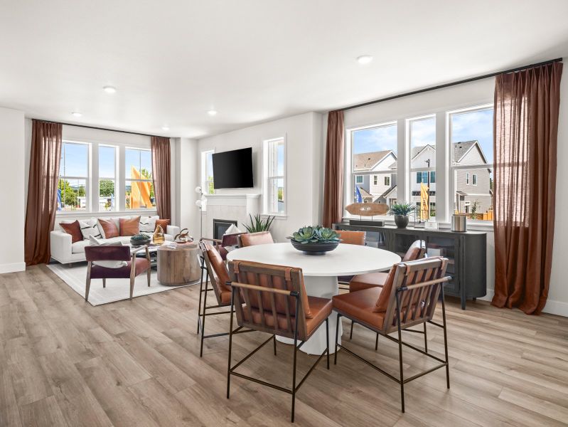 Representative furnished interior of a home built from the Belmont by Risewell Homes in Elevon, Lavon (Image 4). Representative furnished interior of a home built from the Belmont by Risewell Homes in Elevon, Lavon (Image 4).
