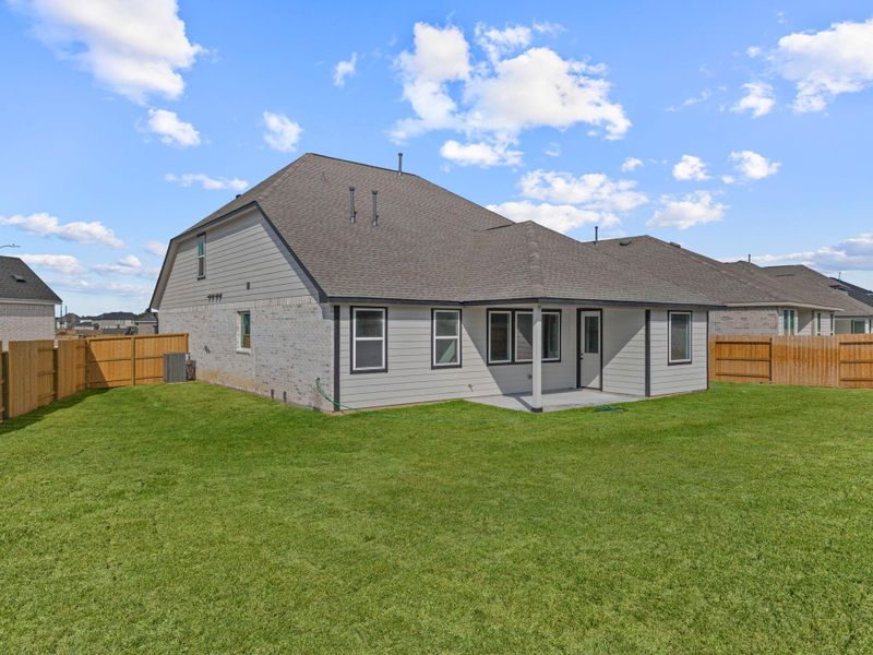 The covered patio is generously sized, providing ample space for various outdoor activities. The covered patio is generously sized, providing ample space for various outdoor activities.