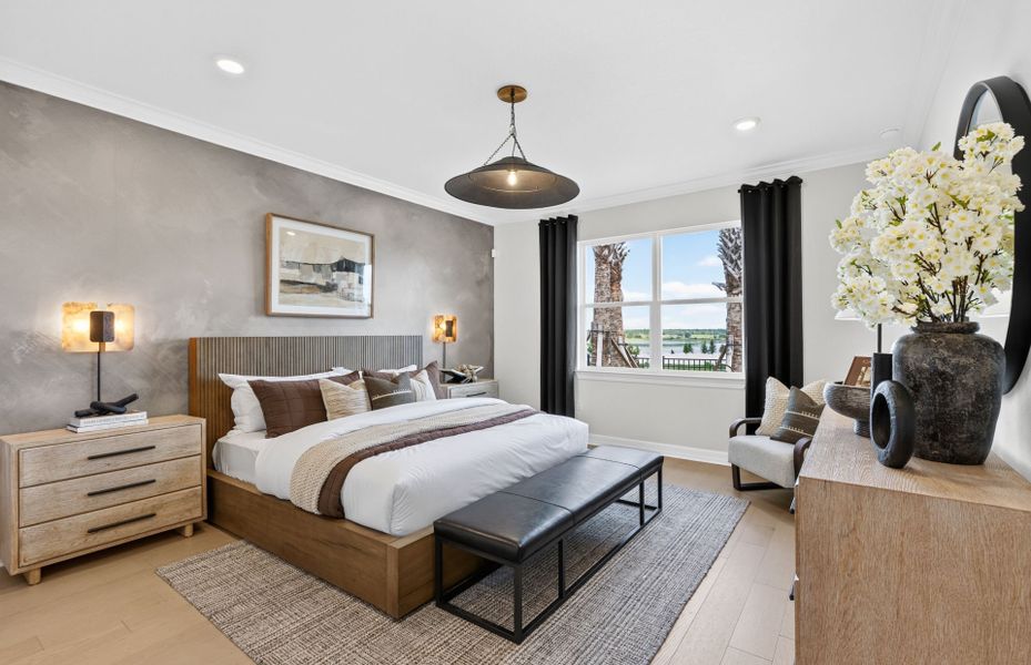Furnished interior view inside a new home in Del Webb Oasis, Winter Garden (Image 8).