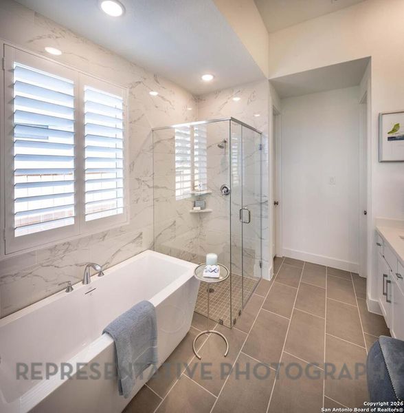 Furnished interior view inside a new home in The Ranches at Creekside, Boerne (Image 13).