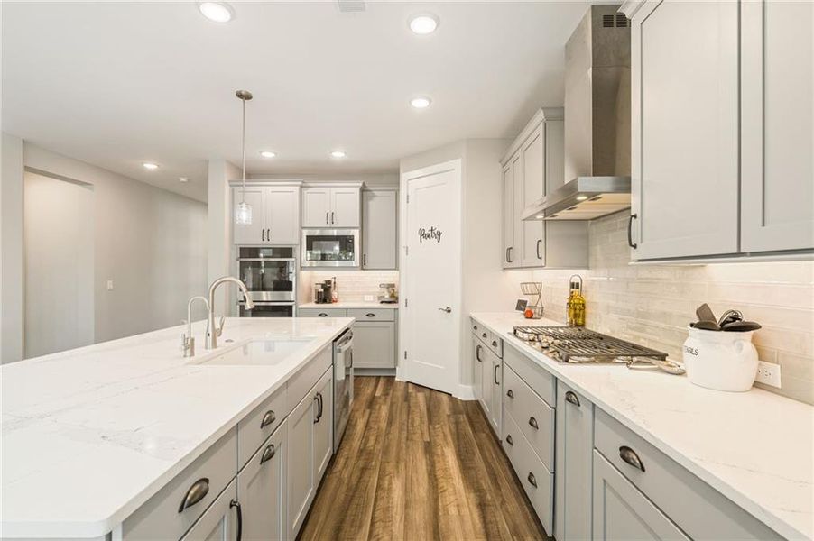 Furnished interior view inside a new home in Crescent Pointe at Great Sky, Canton (Image 11).