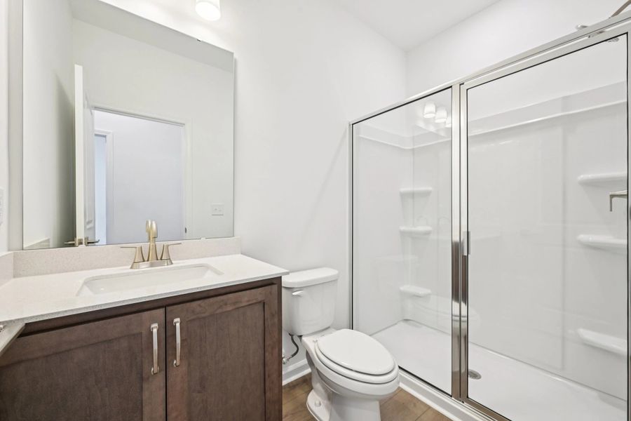 Guest Bath featuring the AW Collection® Roosevelt - Elegant details for a warm guest welcome.