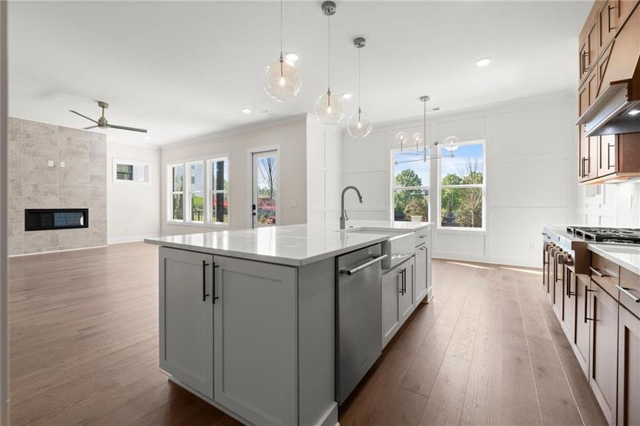 Furnished interior view inside a new home in The Gathering – Alpharetta, Alpharetta (Image 19).