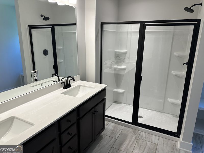 Furnished interior view inside a new home in Millstone at Mundy Mill, Gainesville (Image 20). Furnished interior view inside a new home in Millstone at Mundy Mill, Gainesville (Image 20).