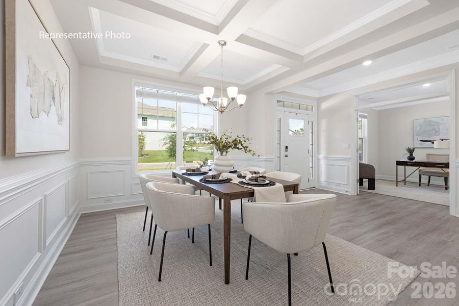 Furnished interior view inside a new home in Sylvan Creek, Denver (Image 32).