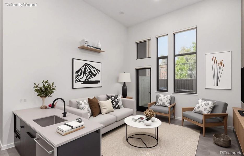 Furnished interior view inside a new home in , Denver (Image 9).