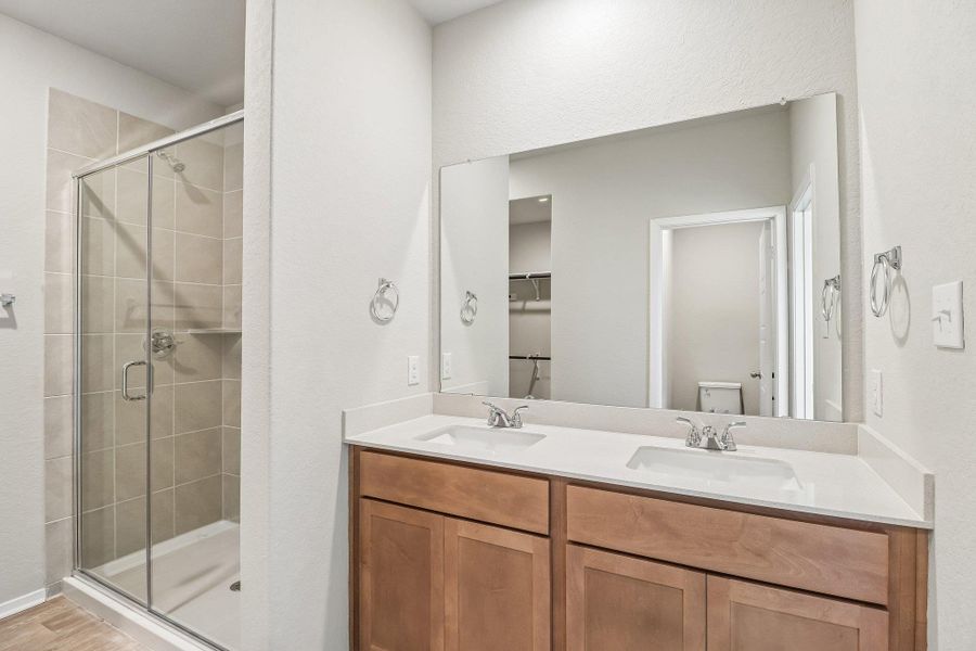 Furnished interior view inside a new home in Hunters Ranch, San Antonio (Image 5).