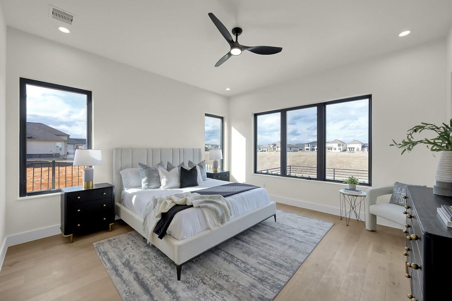 Furnished interior view inside a new home in , Willis (Image 34).