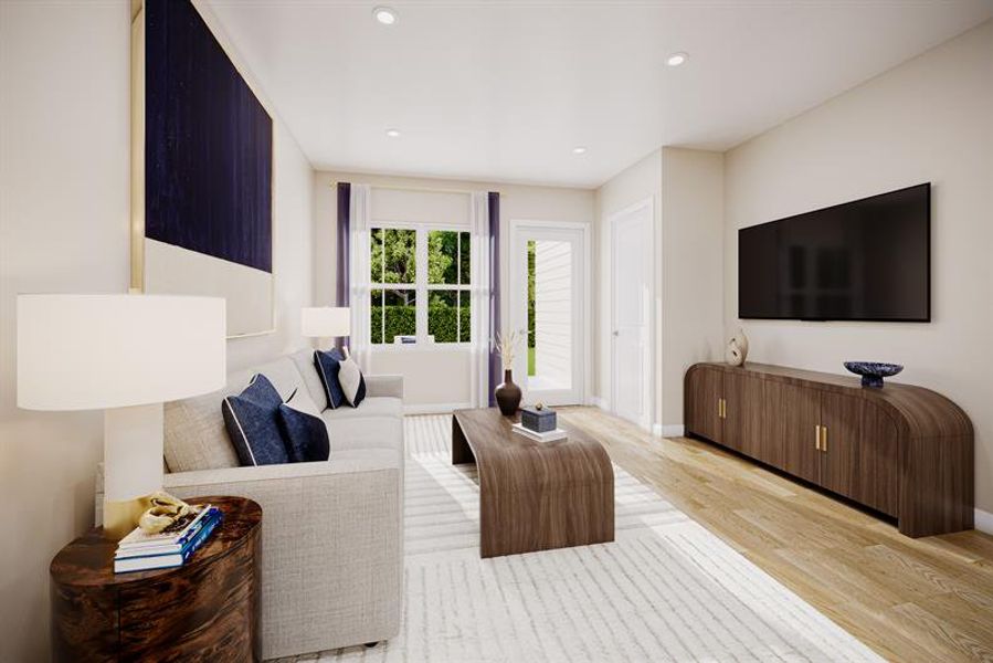 Representative furnished interior of a home built from the Dunmore by Ryan Homes in Hope Pointe, North Myrtle Beach (Image 4).