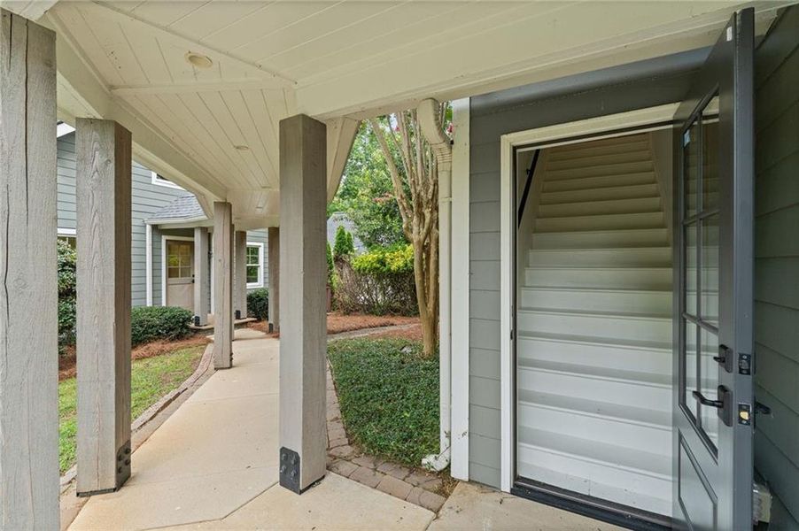 Exterior details and patio area of a home in , Dawsonville (Image 26).