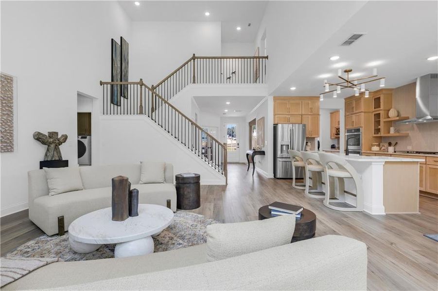 Furnished interior in a model home at Pickens Bluff in Hiram (Image 5).