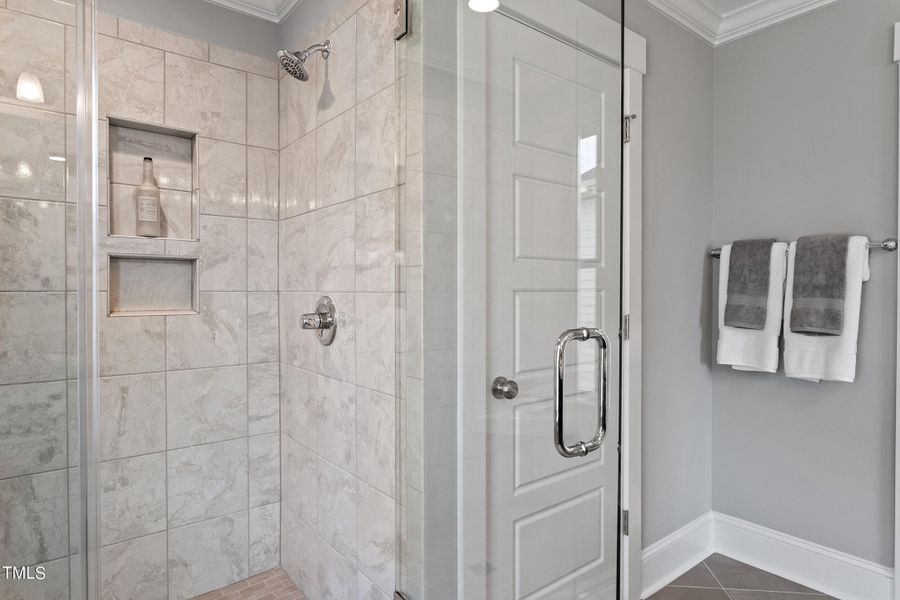 Tile Surround Shower in Primary Bath