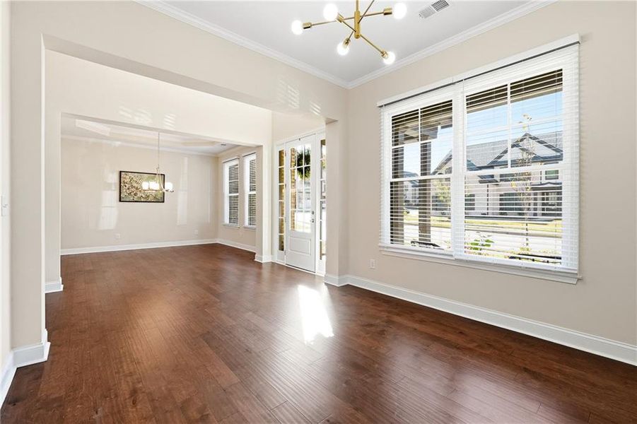 Spacious, unfurnished interior of a new home in , Sugar Hill (Image 15). Spacious, unfurnished interior of a new home in , Sugar Hill (Image 15).
