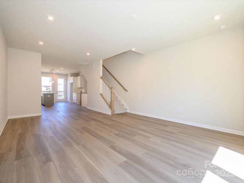 A dining space that connects the kitchen and great room with natural flow.