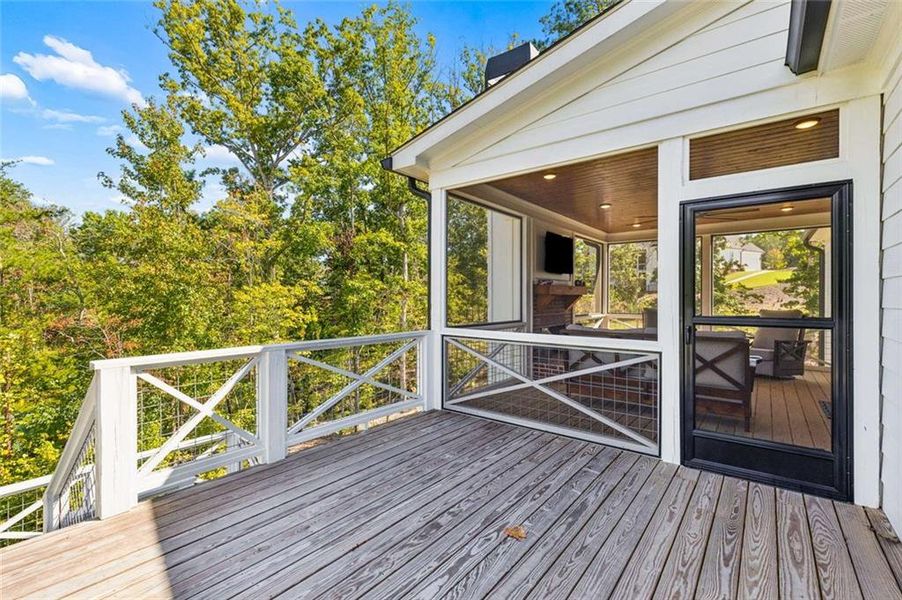 Exterior details and patio area of a home in , Waleska (Image 32).
