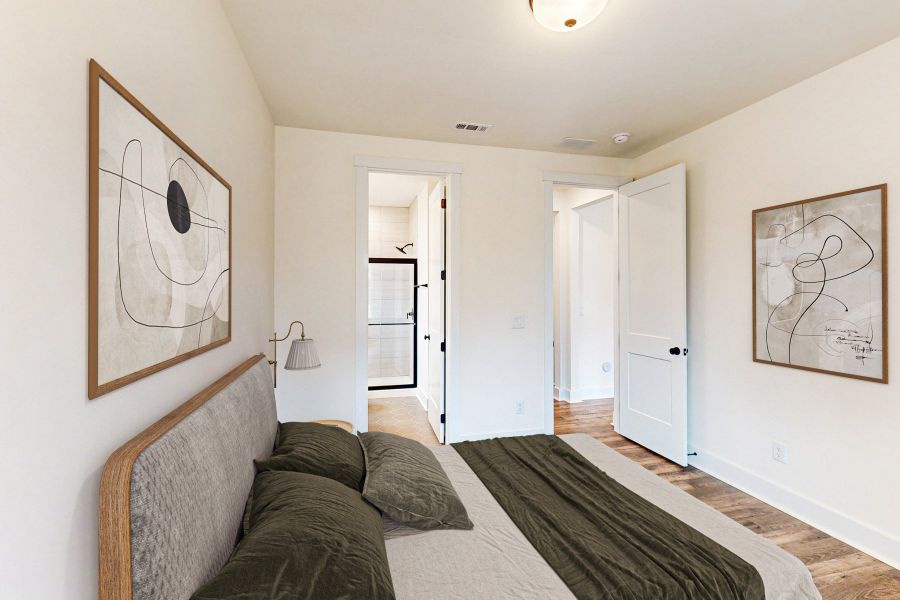 Furnished interior view inside a new home in Friendship Village: Friendship Village Single-Family, Apex (Image 4).