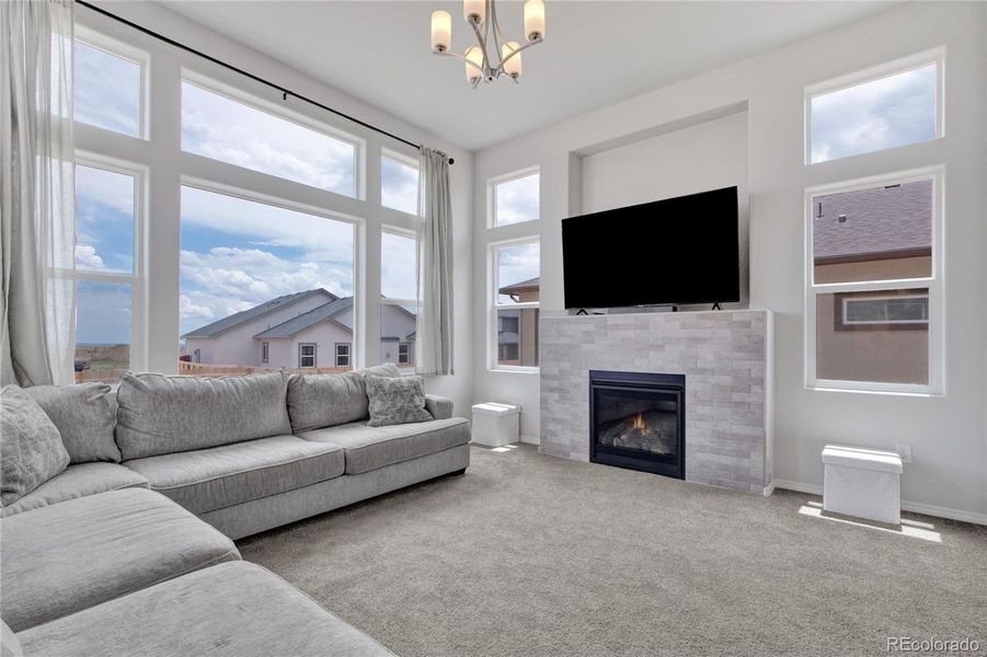 Furnished interior view inside a new home in , Peyton (Image 7).