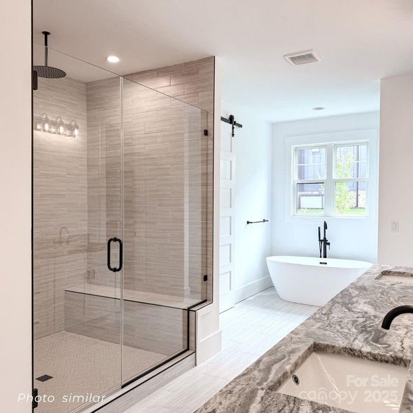 Furnished interior view inside a new home in , Mills River (Image 8).