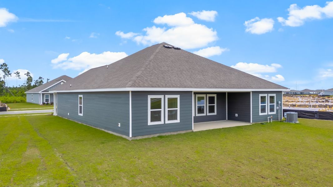 Representative exterior photo of a completed home built from the The Victoria by D.R. Horton in Liberty, Panama City, FL (Image 32).