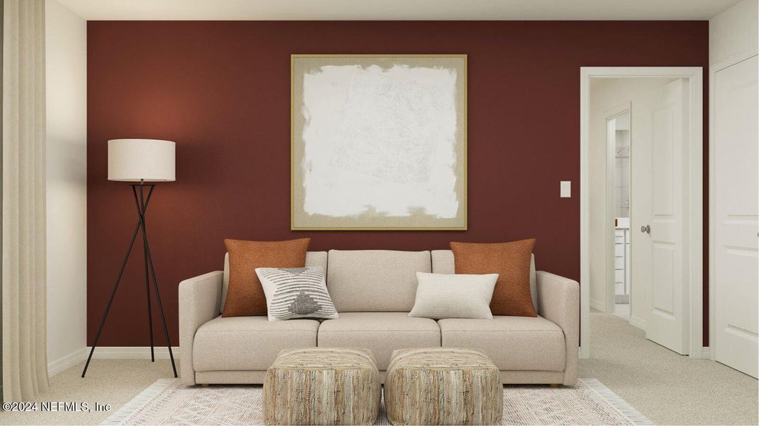 Furnished interior view inside a new home in Saddle Oaks, Jacksonville (Image 21).