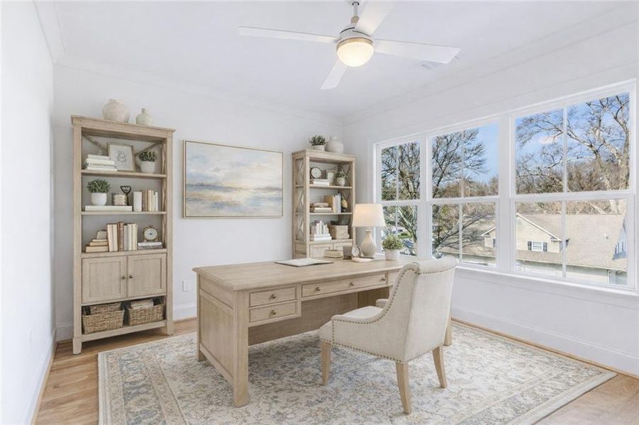 Furnished interior view inside a new home in , Marietta (Image 15).
