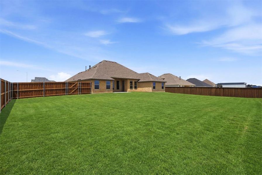 Exterior details and patio area of a home in , Godley (Image 27).