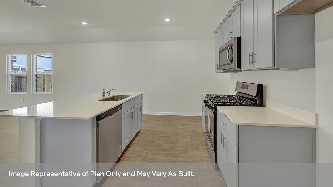 Furnished interior view inside a new home in Whisper South, San Marcos (Image 7).