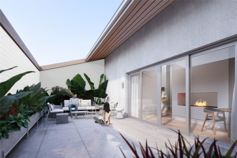 Exterior details and patio area of a home in , Houston (Image 22). Exterior details and patio area of a home in , Houston (Image 22).