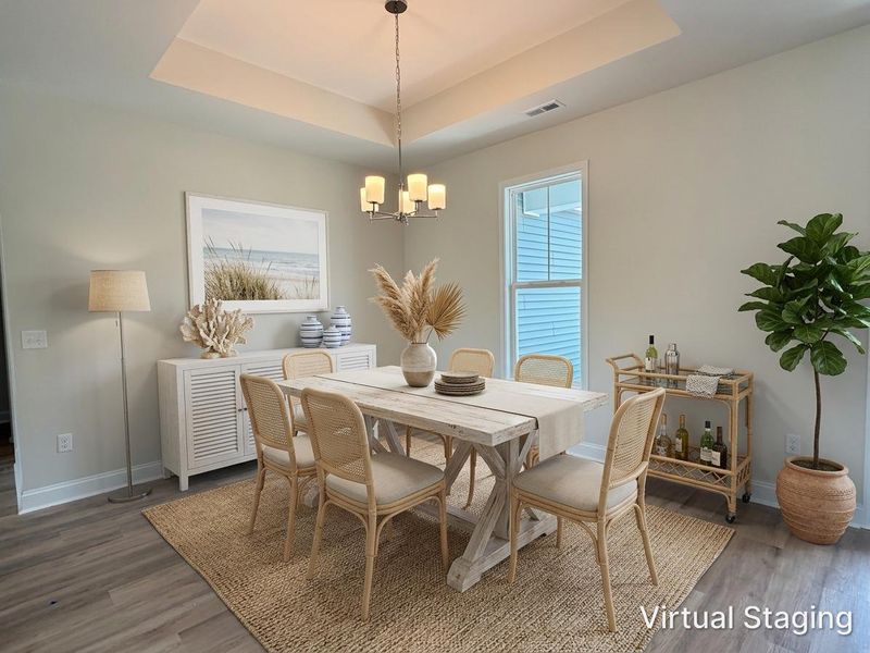 Furnished interior view inside a new home in Parkwood Estates, Leland (Image 7).
