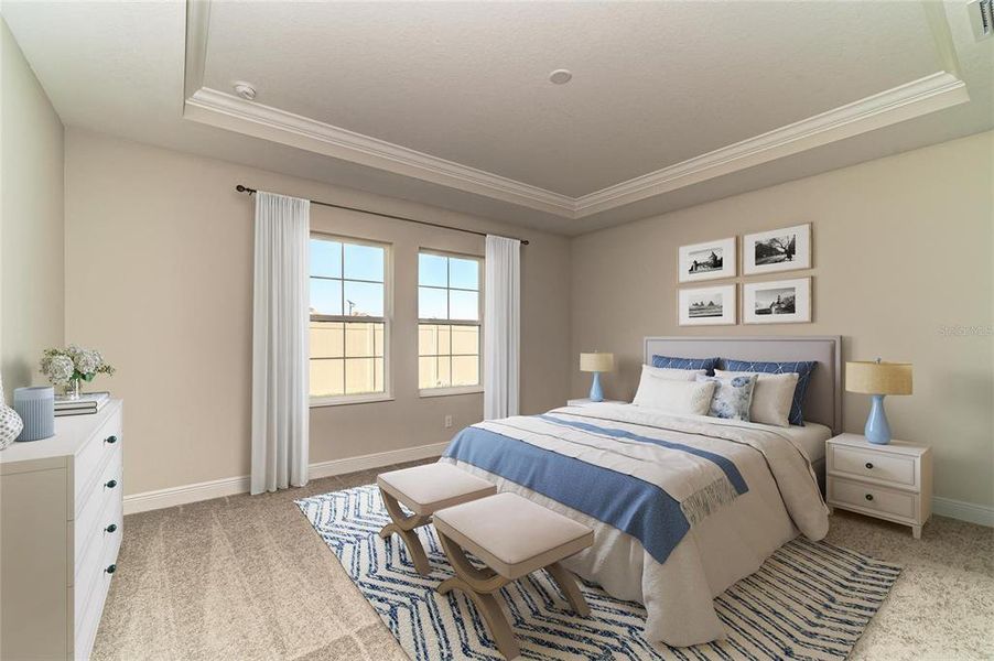 Furnished interior view inside a new home in Pasadena Woods, Wesley Chapel (Image 10).