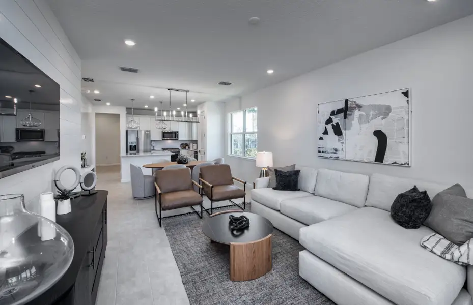 Furnished interior view inside a new home in Costa Pointe, Vero Beach (Image 9).