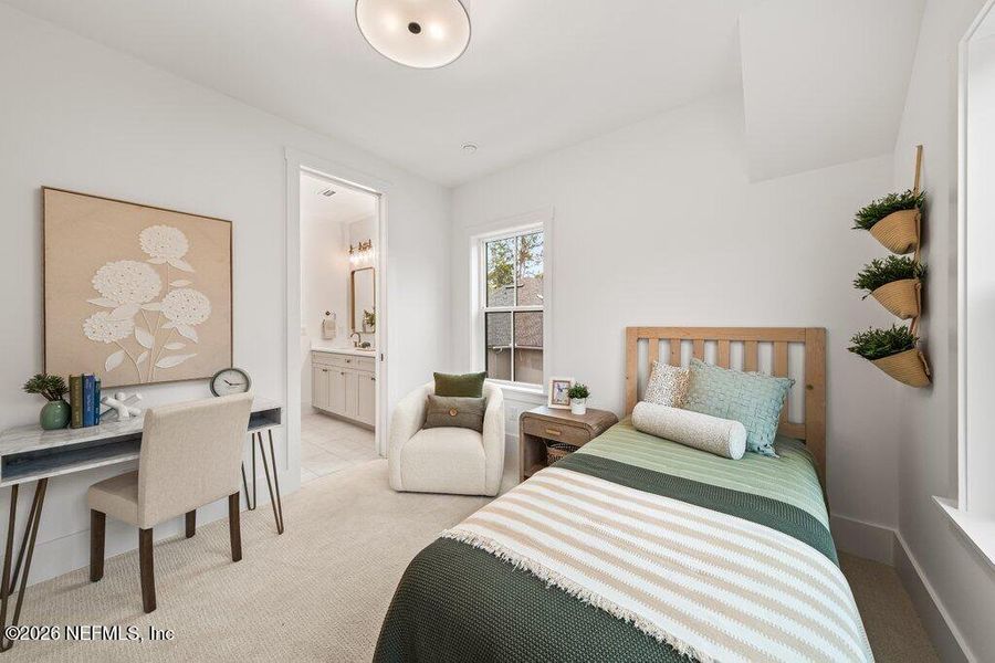 Furnished interior view inside a new home in , Jacksonville (Image 20).