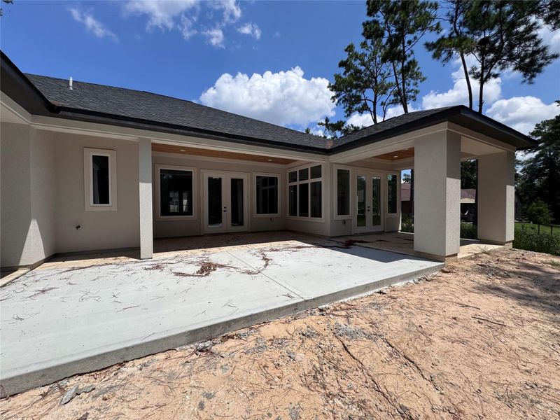 Front exterior of a new home in , Splendora, TX, highlighting curb appeal (Image 27).