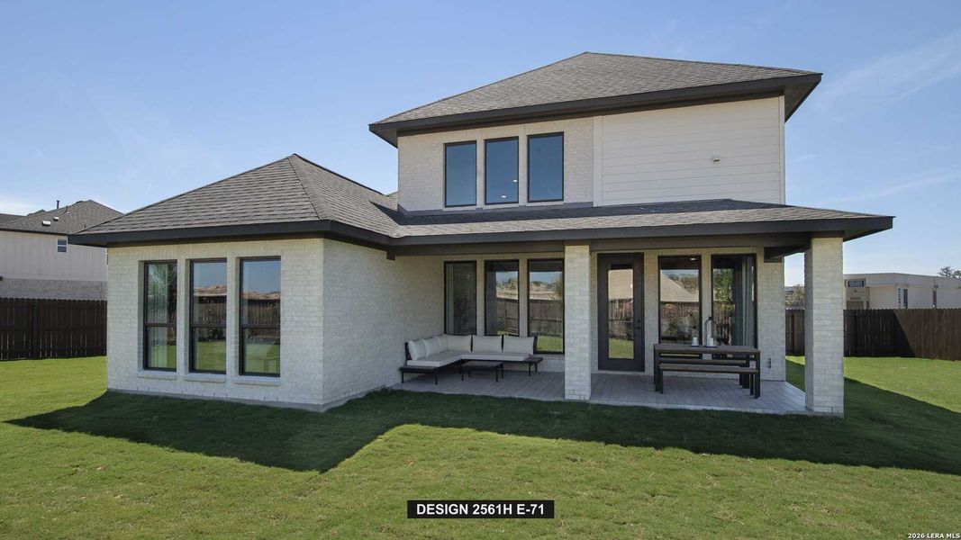 Exterior details and patio area of a home in Corley Farms, Boerne (Image 2). Exterior details and patio area of a home in Corley Farms, Boerne (Image 2).