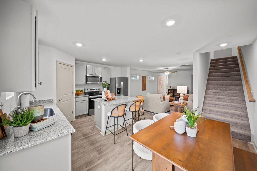 Furnished interior view inside a new home in Champions Village at Cherry Hill, Pendleton (Image 12).
