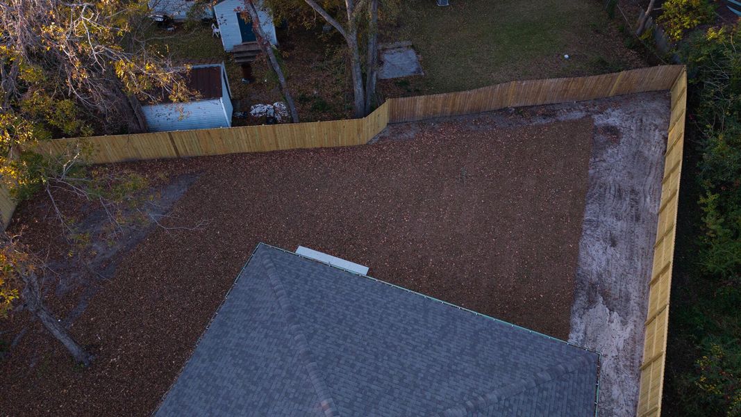 Exterior details and patio area of a home in , North Charleston (Image 39).