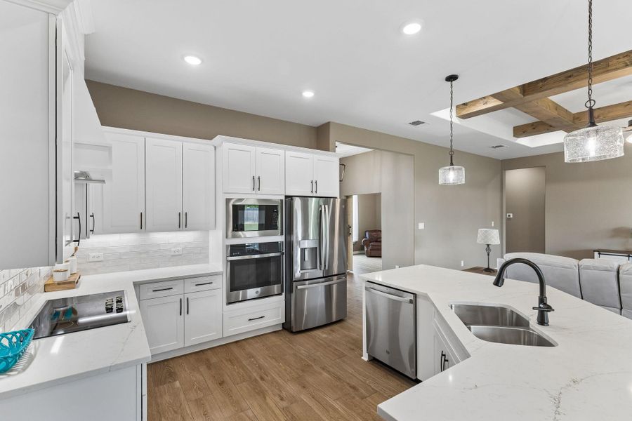 Like the rest of the home, the kitchen favors timeless choices over passing trends, creating a space that feels just as relevant years from now as it does today.