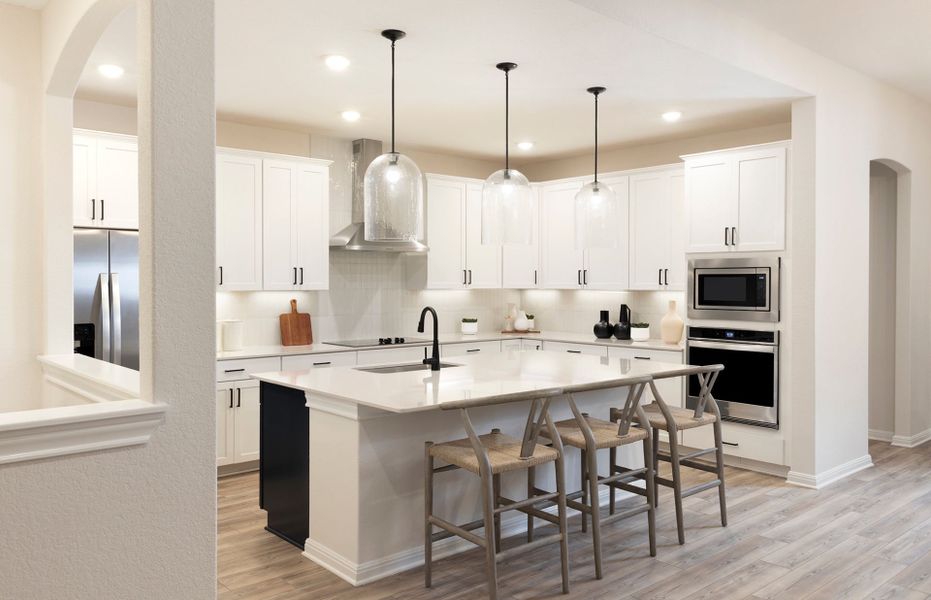 Bright Kitchen with Eat-In Island