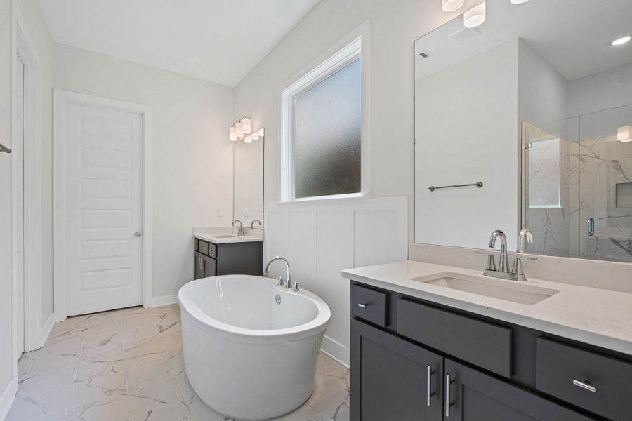 Furnished interior view inside a new home in Myers Park, Arlington (Image 10). Furnished interior view inside a new home in Myers Park, Arlington (Image 10).