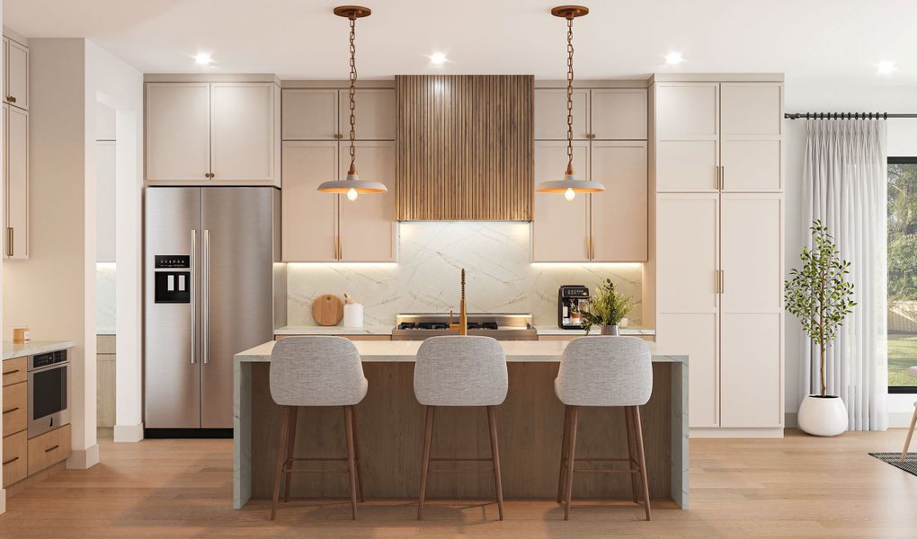 Furnished interior view inside a new home in , Dallas (Image 3).