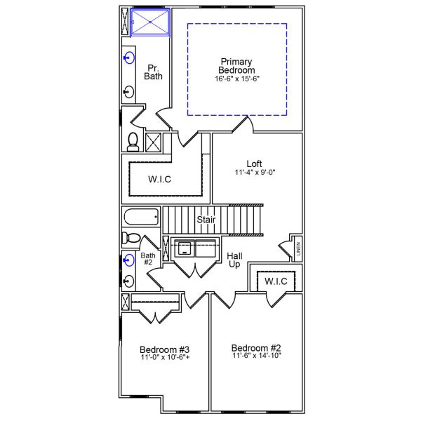 2D floor plan layout of this home in Sweetbrier, Durham, NC (Image 3).