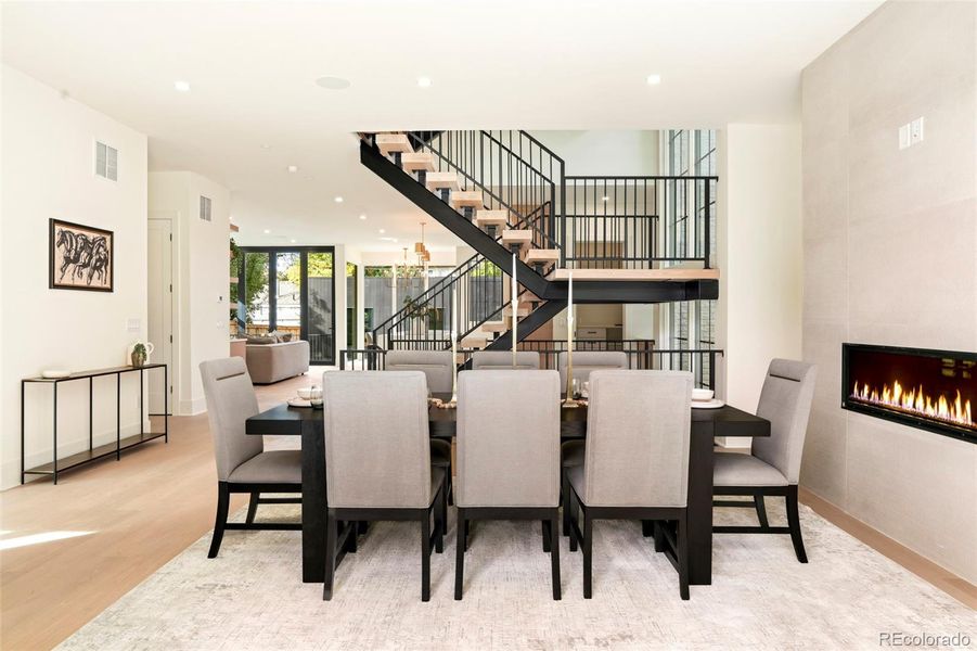 Furnished interior view inside a new home in , Denver (Image 10).