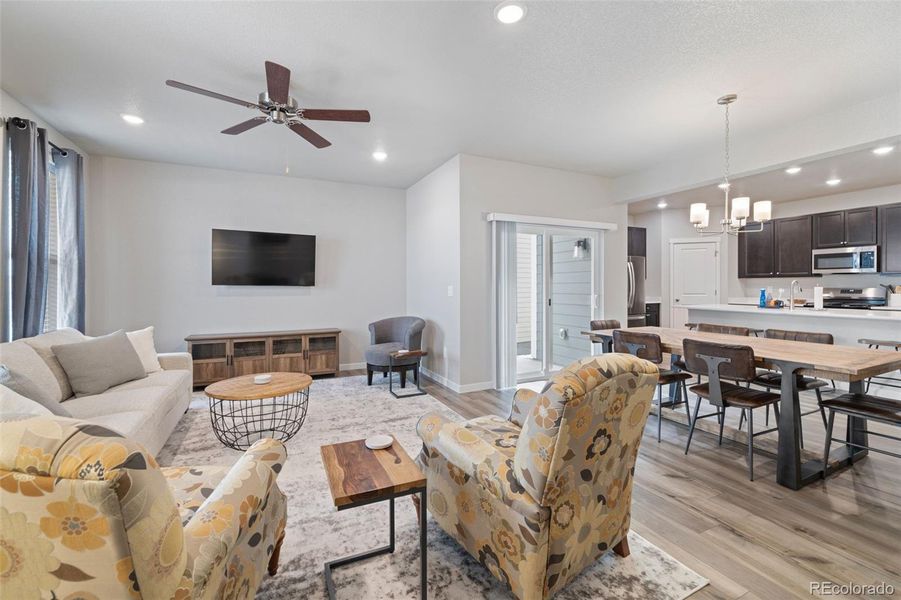 Furnished interior view inside a new home in , Colorado Springs (Image 10). Furnished interior view inside a new home in , Colorado Springs (Image 10).