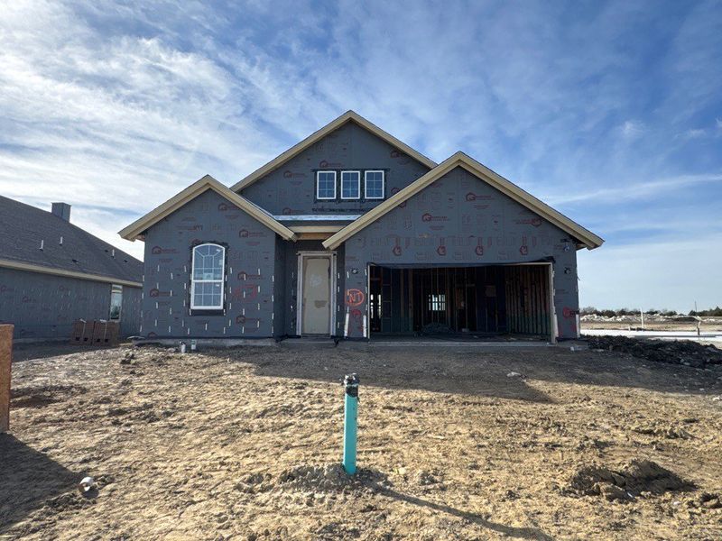 In-progress construction of a new home in Cedar Ridge Estates, Anna, TX (Image 3).