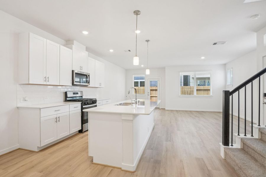 Furnished interior view inside a new home in Kemah Crossing - City Series, Kemah (Image 16).