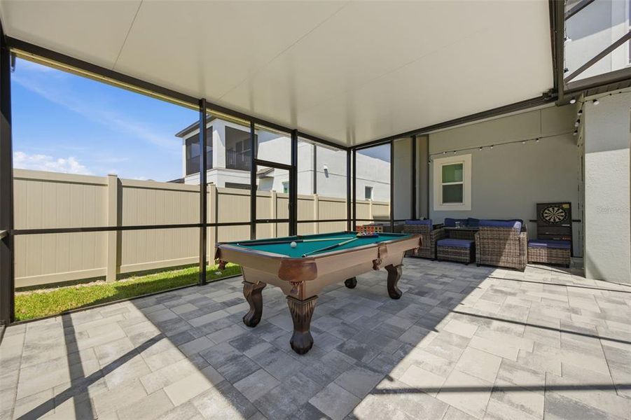 Exterior details and patio area of a home in Whispering Oaks Preserve, Wesley Chapel (Image 33). Exterior details and patio area of a home in Whispering Oaks Preserve, Wesley Chapel (Image 33).