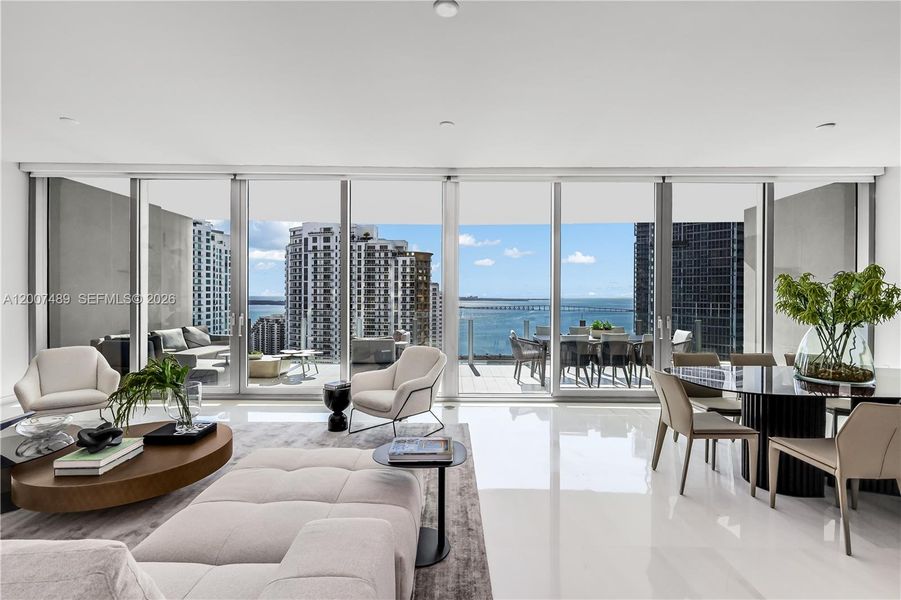 Furnished interior view inside a new home in , Miami (Image 57). Furnished interior view inside a new home in , Miami (Image 57).