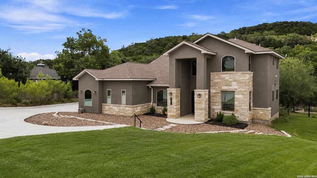 Front exterior of a new home in , San Antonio, TX, highlighting curb appeal (Image 27).